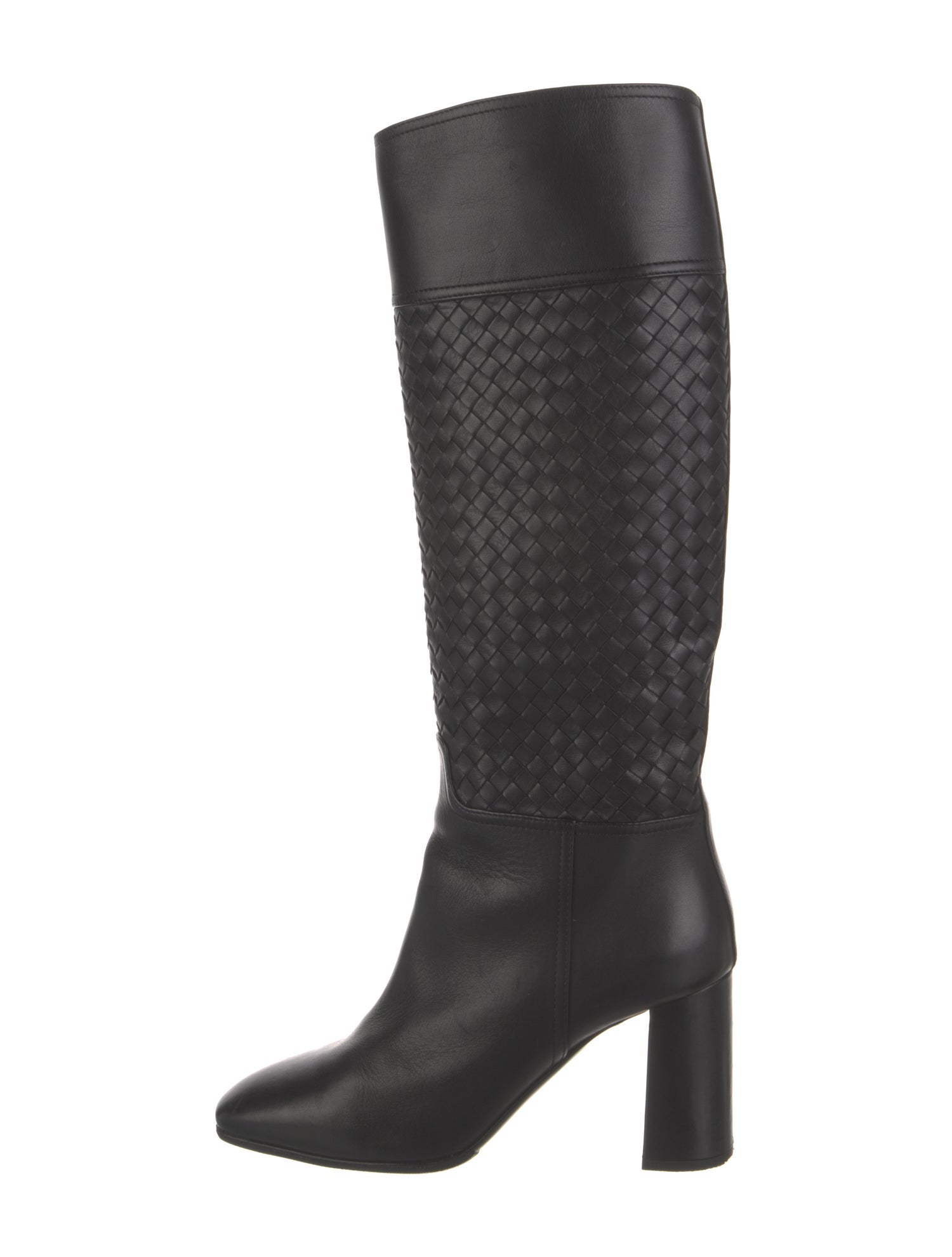 Bottega Veneta Intrecciato Weave Leather Boots