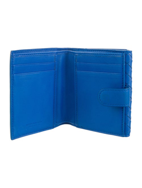 Bottega Veneta Intrecciato Weave Leather Compact Wallet