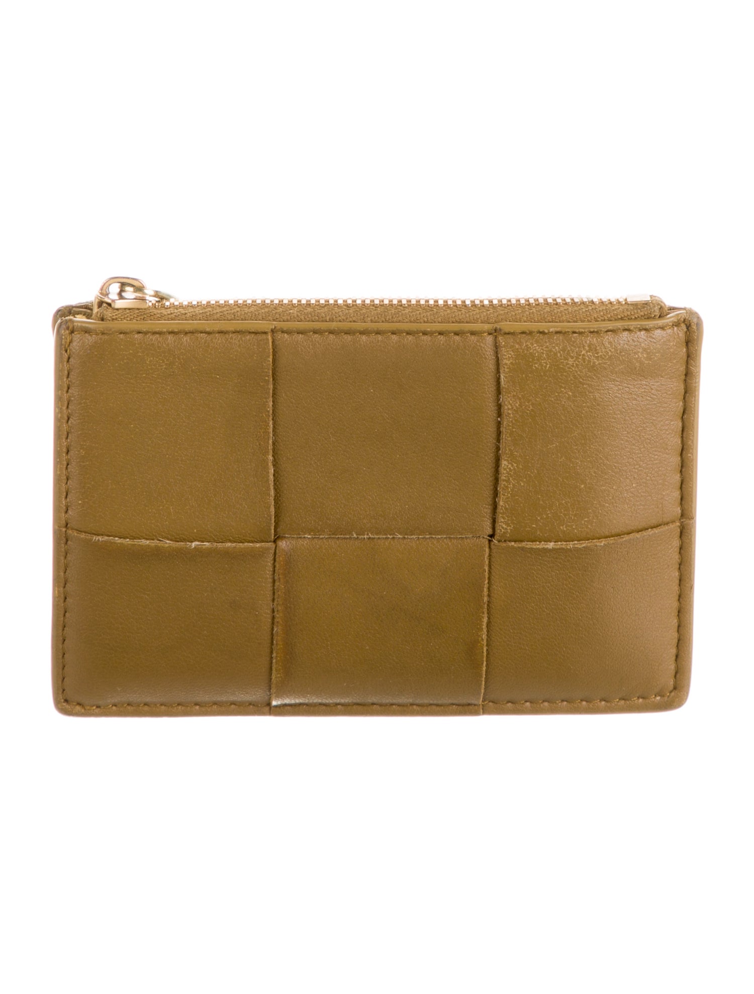 Bottega Veneta Intrecciato Weave Leather Coin Pouch