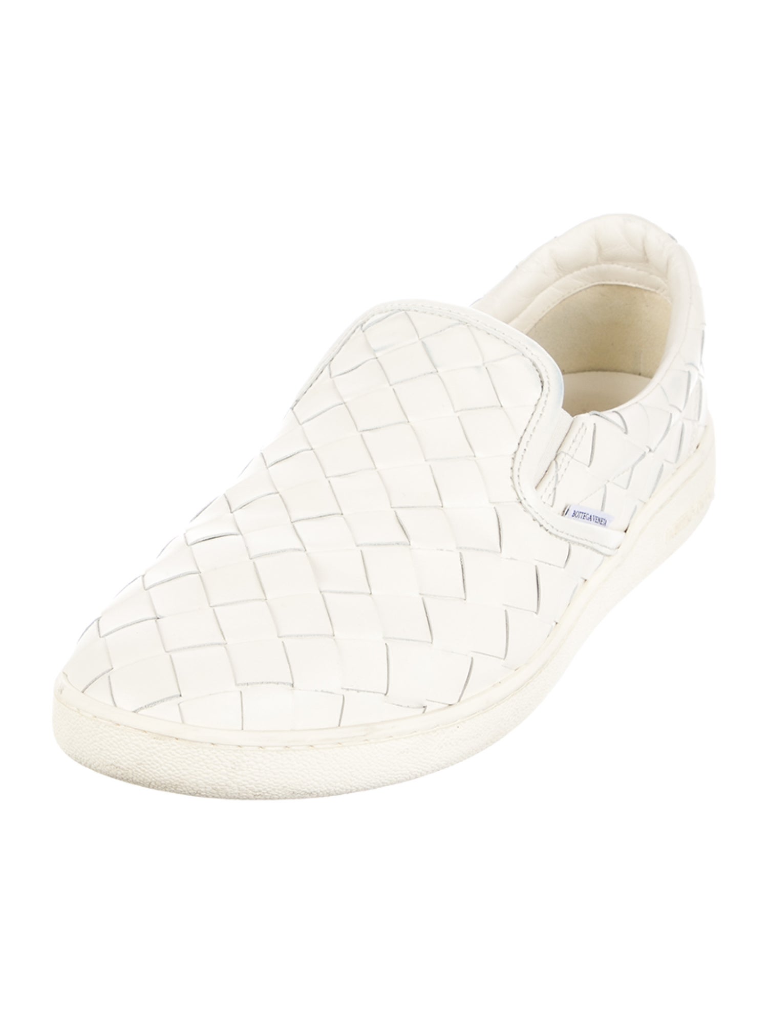 Bottega Veneta Intrecciato Weave Leather Sneakers