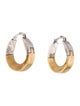 Bottega Veneta Two-Tone Hoop Earings
