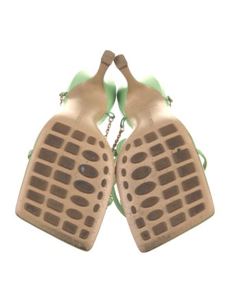 Bottega Veneta Leather Chain-Link Accents Sandals