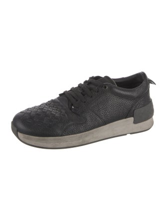Bottega Veneta Intrecciato Weave Leather Sneakers