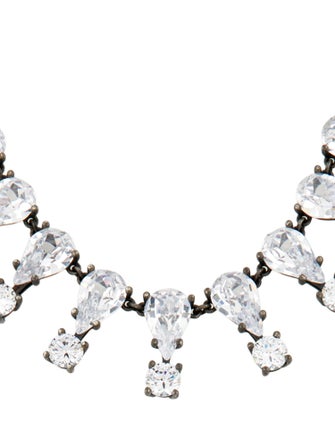 Bottega Veneta Crystal Collar Necklace