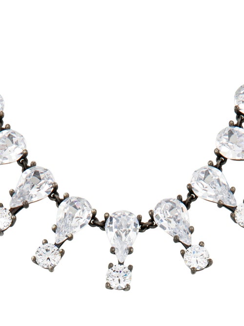 Bottega Veneta Crystal Collar Necklace