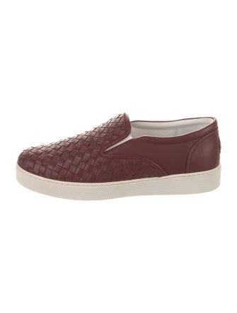 Bottega Veneta Intrecciato Weave Leather Sneakers