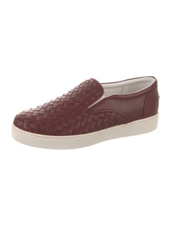 Bottega Veneta Intrecciato Weave Leather Sneakers