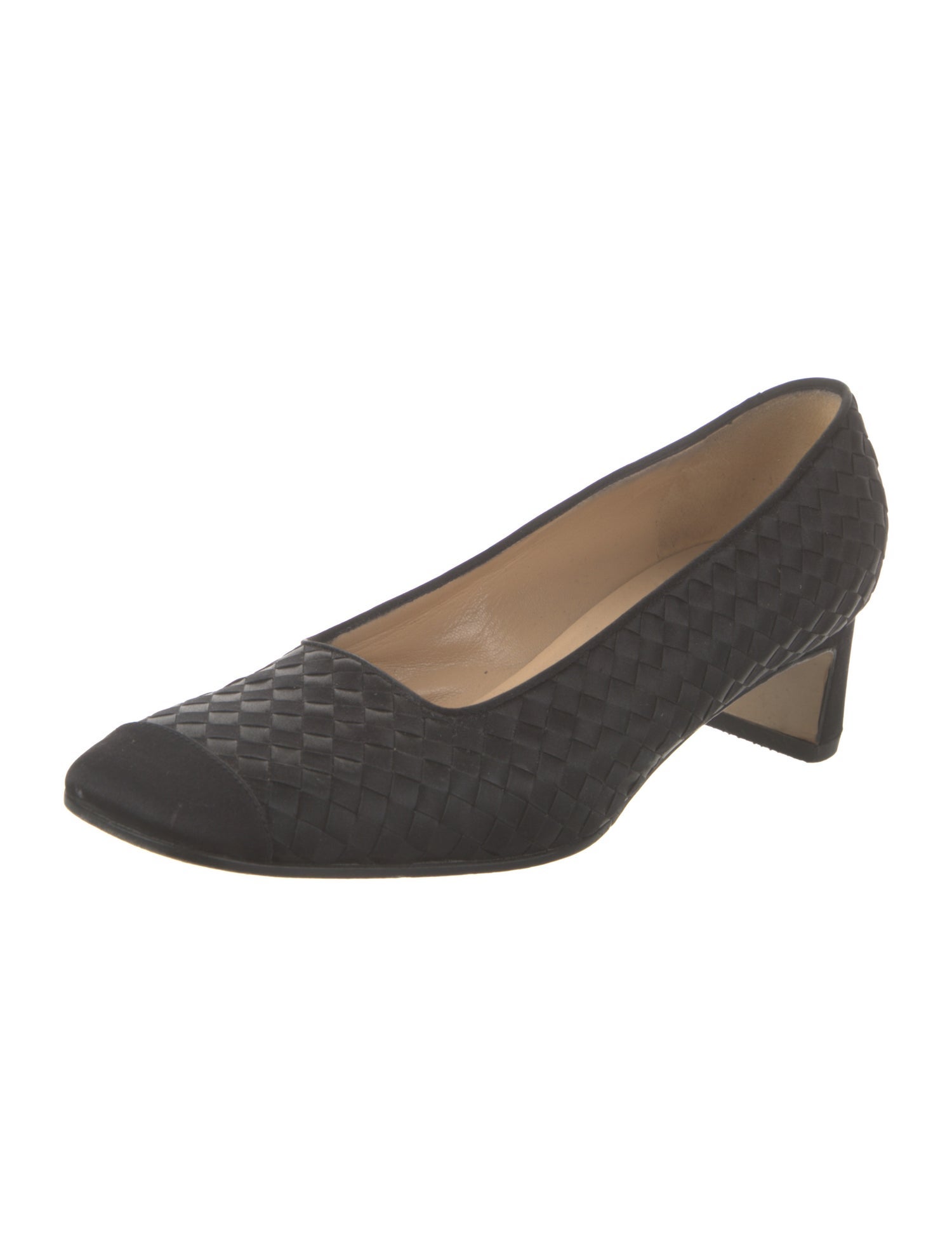 Bottega Veneta Intrecciato Weave Leather Pumps