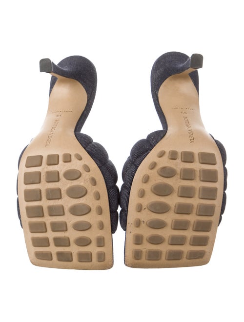 Bottega Veneta Intrecciato Weave Denim Slides