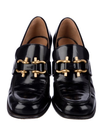 Bottega Veneta Intrecciato Weave Patent Leather Pumps