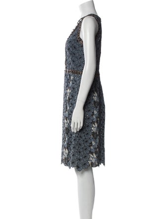 Bottega Veneta Lace Pattern Knee-Length Dress