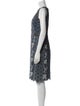 Bottega Veneta Lace Pattern Knee-Length Dress