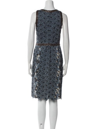 Bottega Veneta Lace Pattern Knee-Length Dress