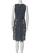 Bottega Veneta Lace Pattern Knee-Length Dress