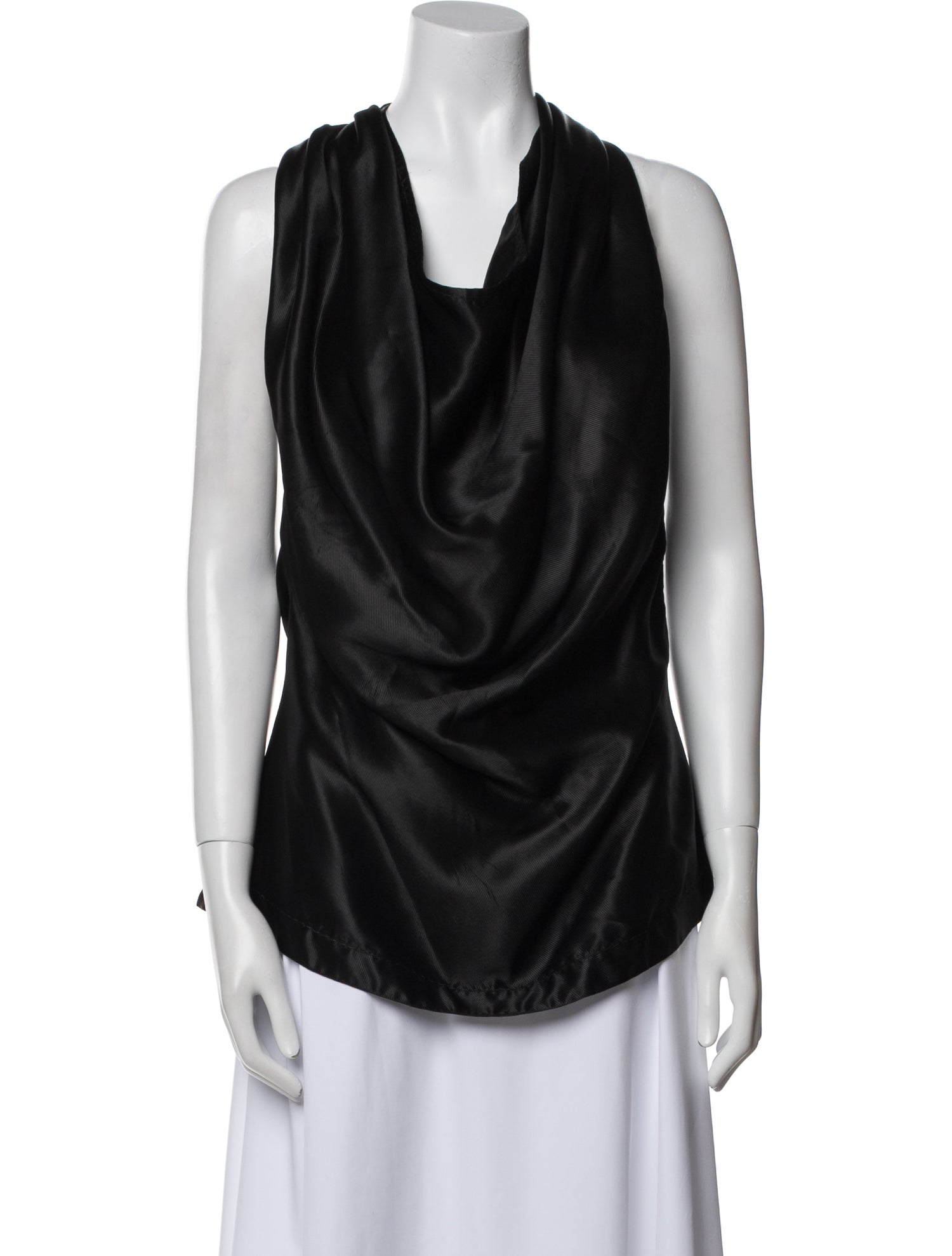 Bottega Veneta Cowl Neck Sleeveless Blouse