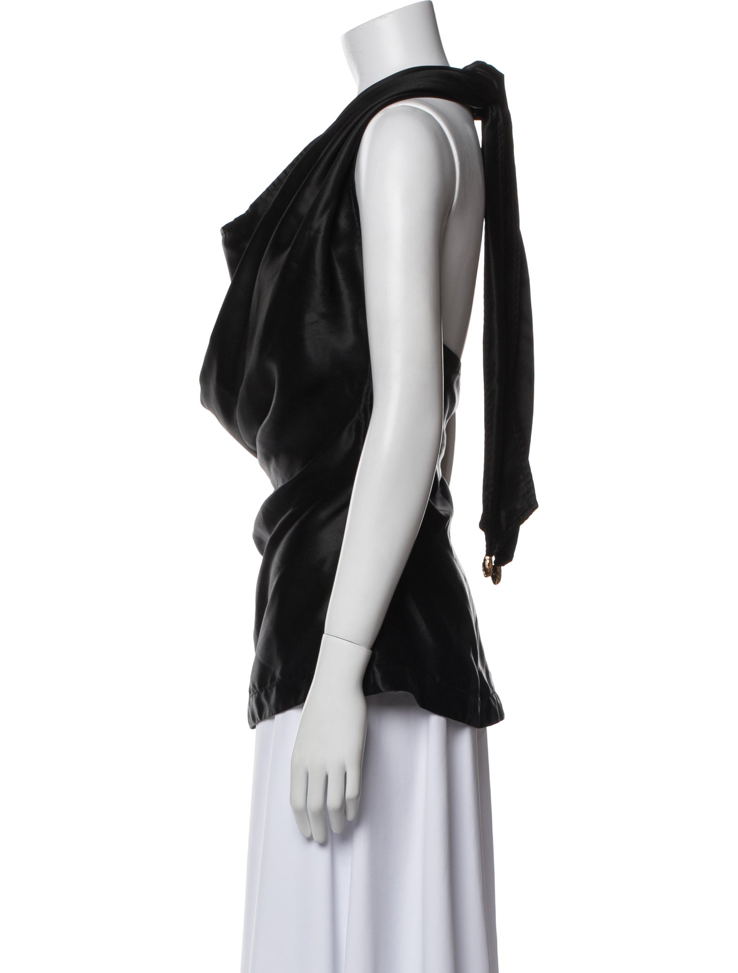 Bottega Veneta Cowl Neck Sleeveless Blouse