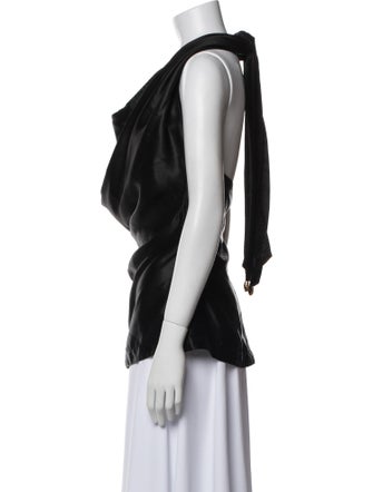 Bottega Veneta Cowl Neck Sleeveless Blouse