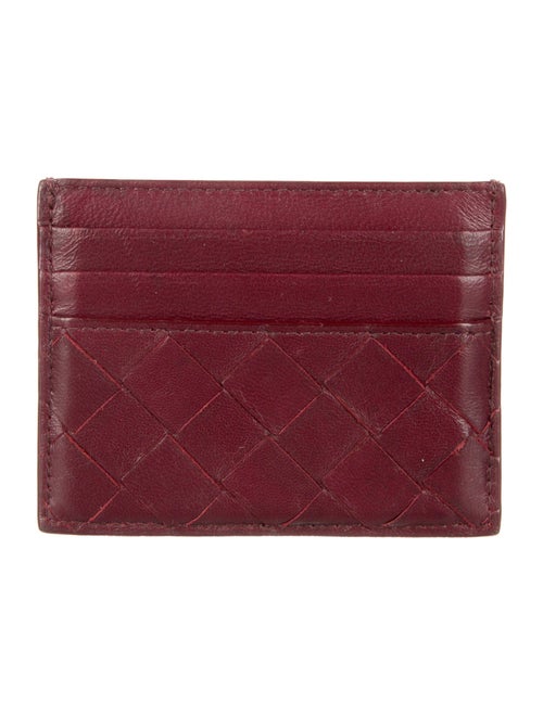 Bottega Veneta Intrecciato Weave Leather Card Holder