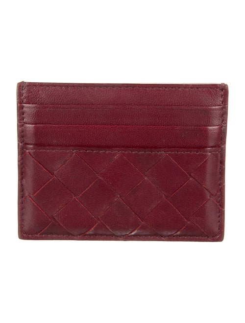 Bottega Veneta Intrecciato Weave Leather Card Holder