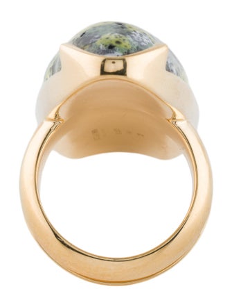 Bottega Veneta Ellipse Large Ceramic Cocktail Ring
