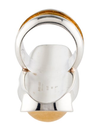 Bottega Veneta Ellipse Large Cocktail Ring