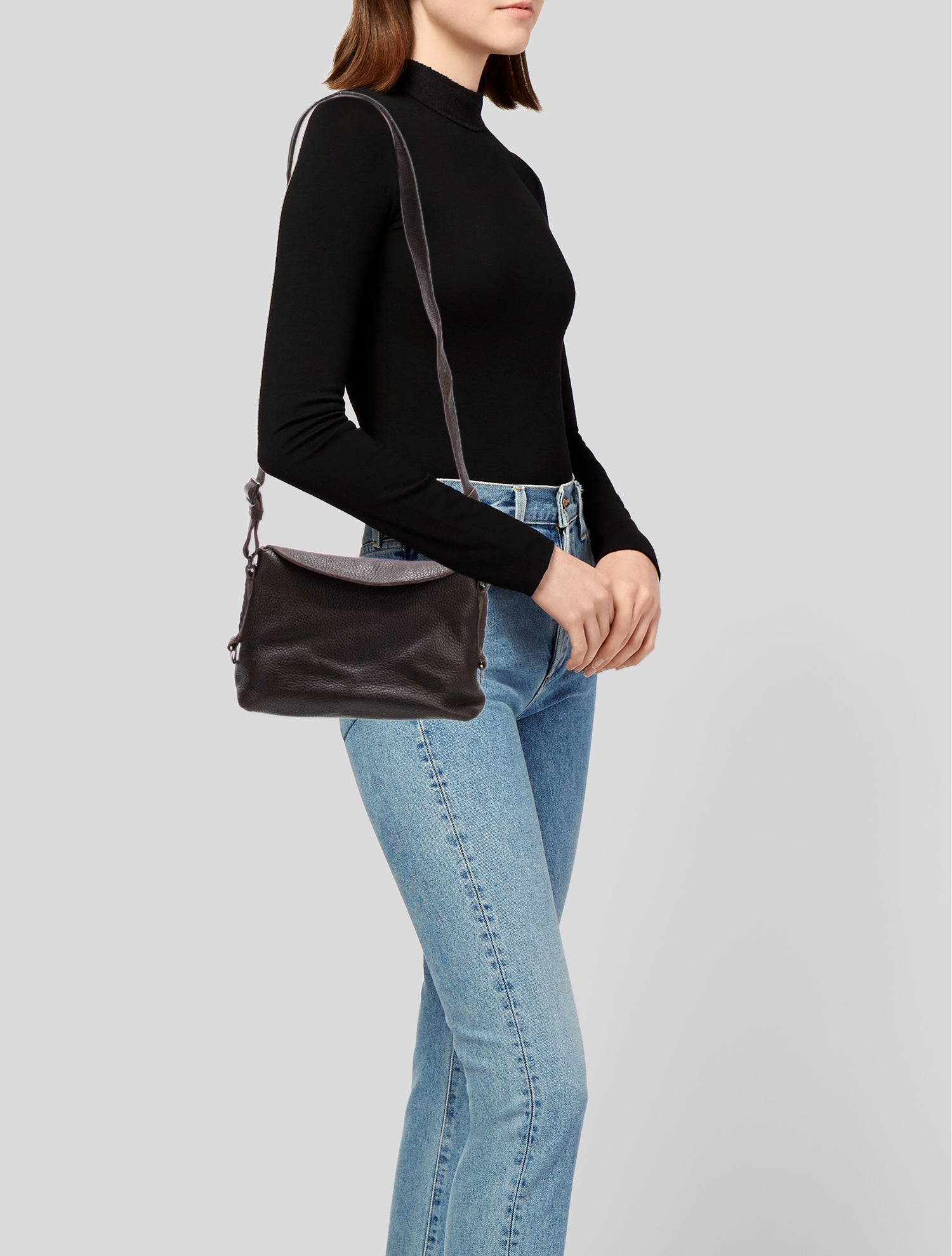 Bottega Veneta Leather Messenger Bag