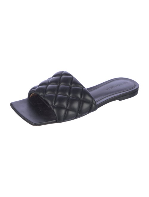 Bottega Veneta Quilted Pattern Leather Slides