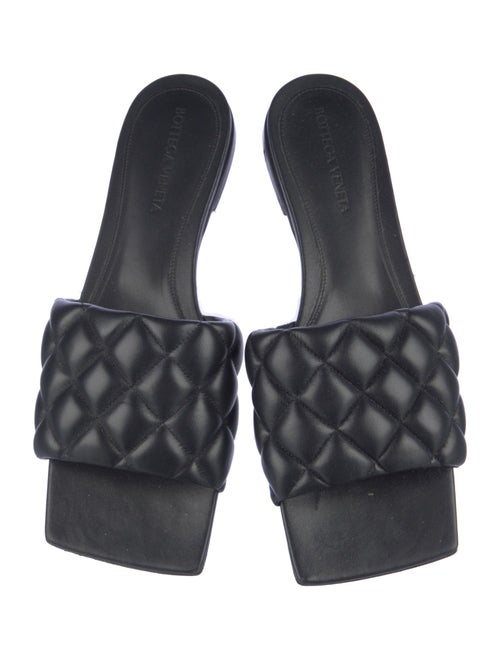 Bottega Veneta Quilted Pattern Leather Slides