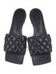 Bottega Veneta Quilted Pattern Leather Slides