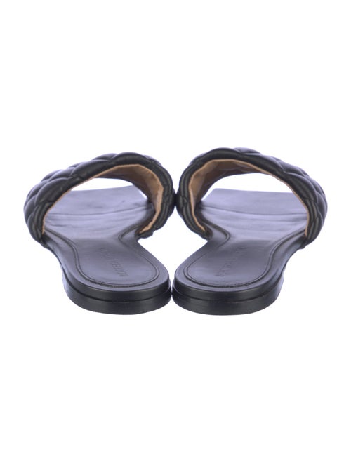 Bottega Veneta Quilted Pattern Leather Slides