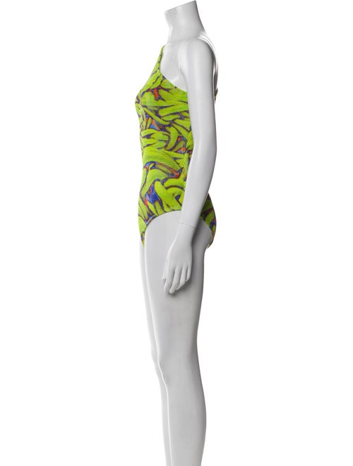 Bottega Veneta Printed Pleated Accents One-Piece