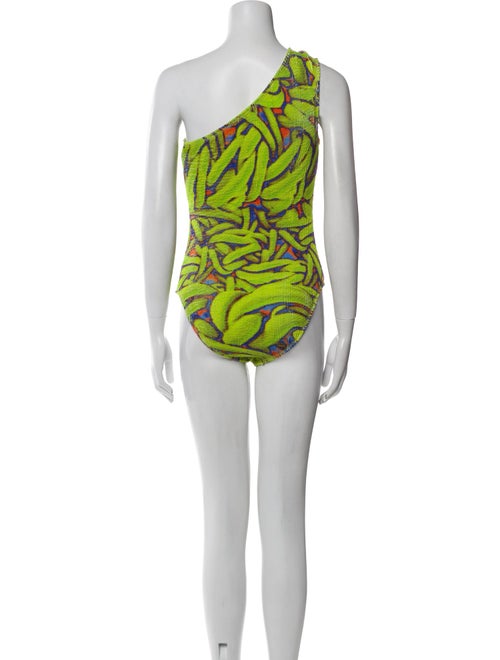 Bottega Veneta Printed Pleated Accents One-Piece