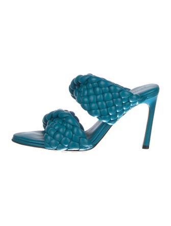 Bottega Veneta Intrecciato Weave Leather Slides