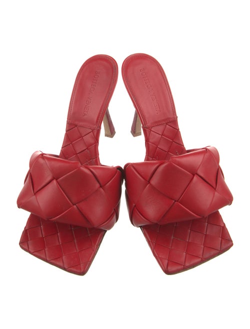 Bottega Veneta Intrecciato Weave Leather Slides