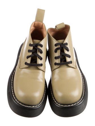 Bottega Veneta Leather Combat Boots