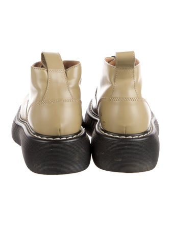 Bottega Veneta Leather Combat Boots