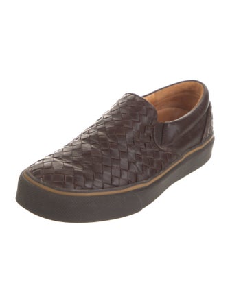 Bottega Veneta Intrecciato Weave Leather Oxfords