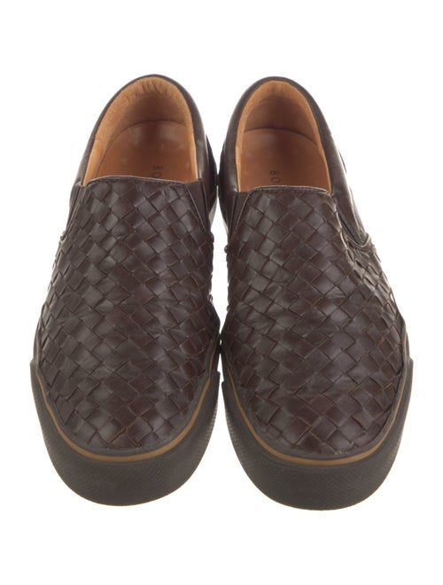 Bottega Veneta Intrecciato Weave Leather Oxfords