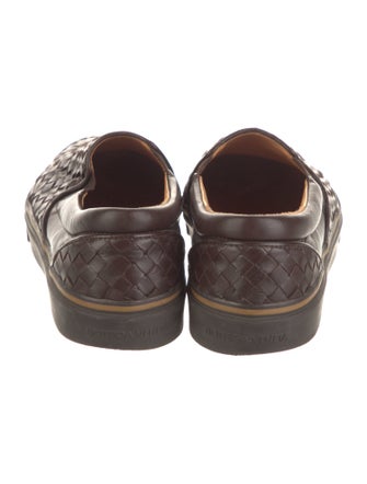 Bottega Veneta Intrecciato Weave Leather Oxfords
