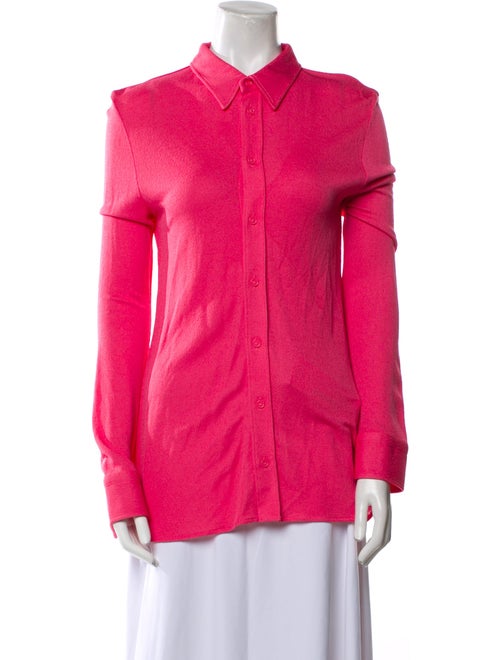 Bottega Veneta Long Sleeve Button-Up Top