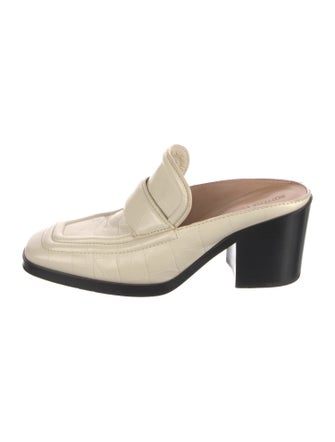Bottega Veneta Embossed Leather Mules