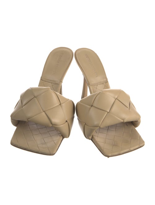 Bottega Veneta Intrecciato Weave Leather Slides