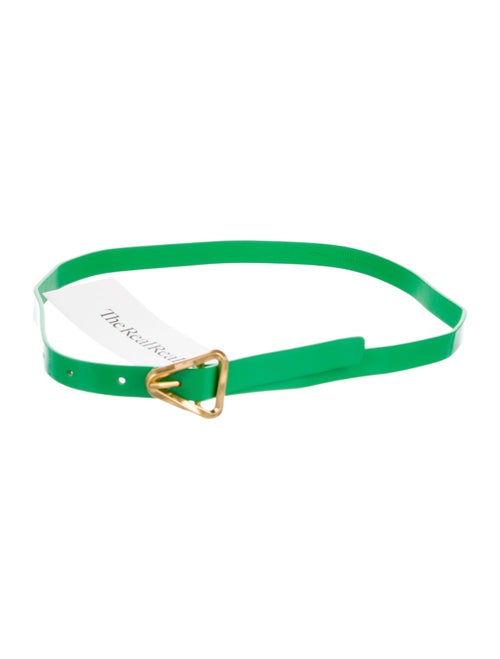 Bottega Veneta Skinny Patent Leather Belt Kit