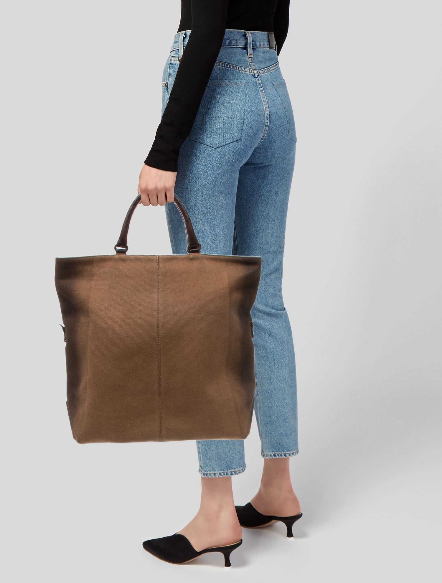 Bottega Veneta Canvas Tote Vintage