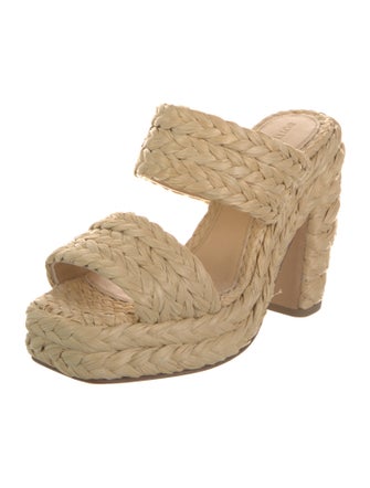 Bottega Veneta Straw Slides