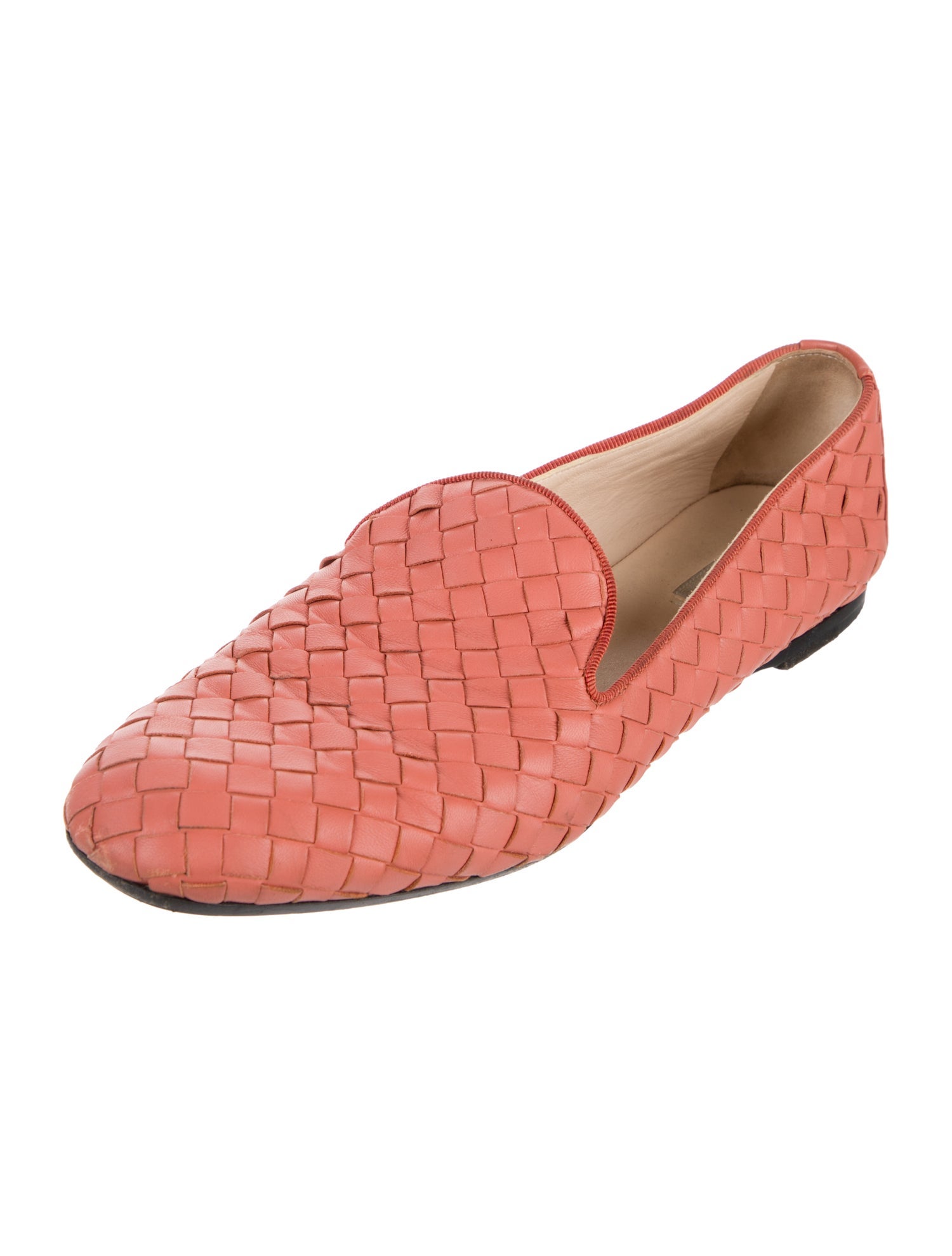 Bottega Veneta Intrecciato Weave Leather Loafers