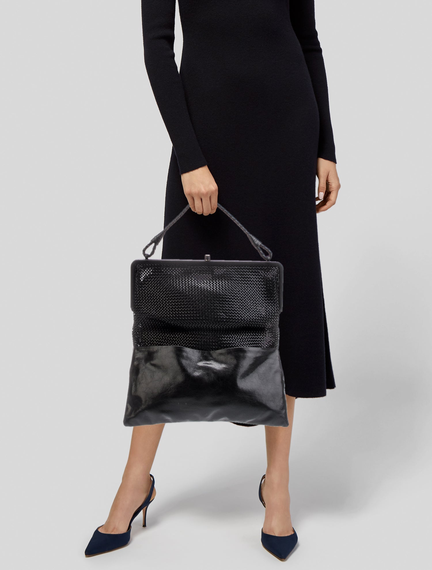 Bottega Veneta Intrecciato Top Handle Bag