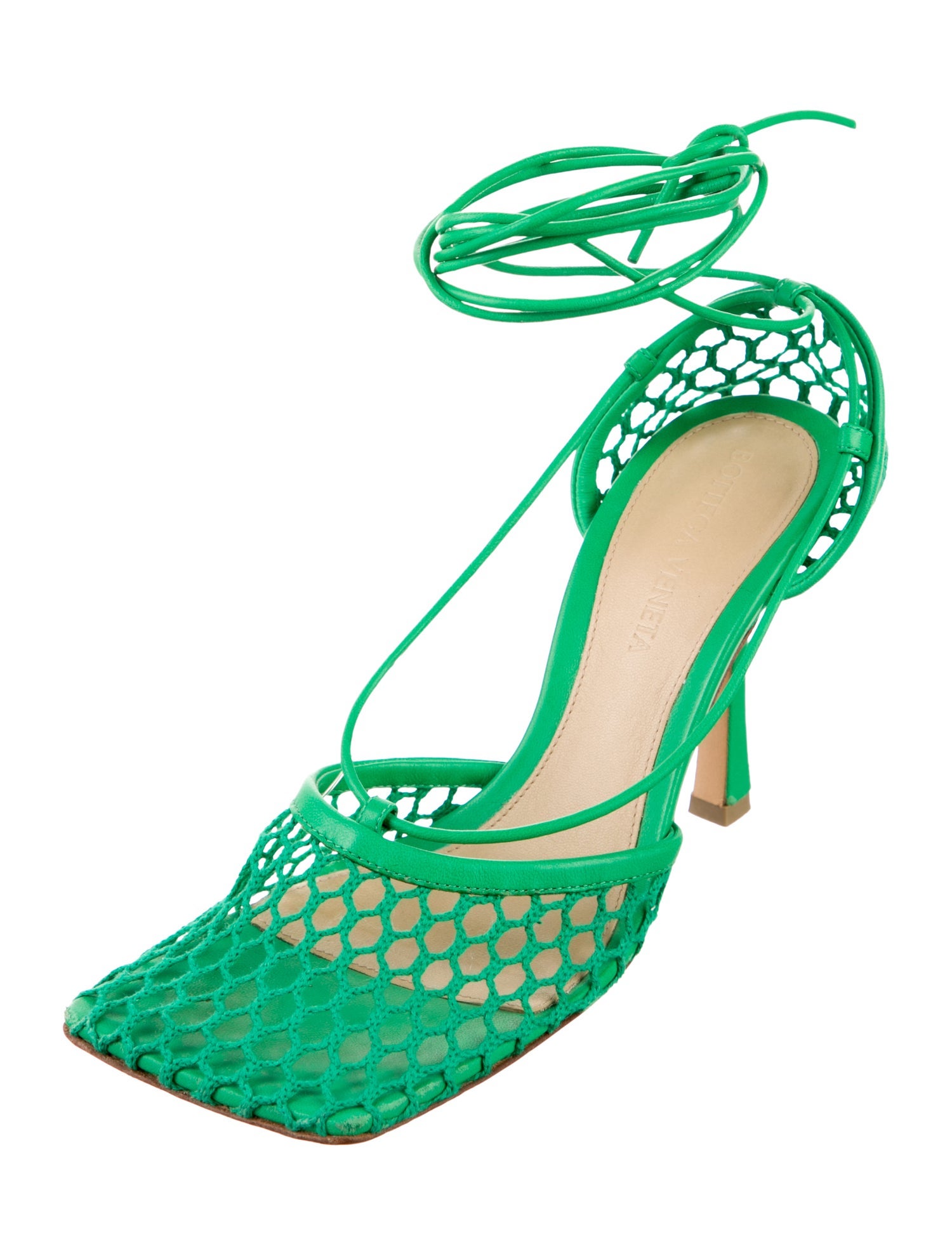 Bottega Veneta Mesh Mesh Accents Sandals