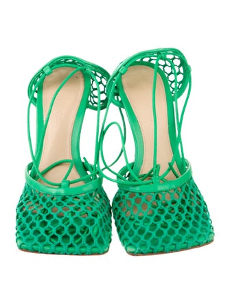 Bottega Veneta Mesh Mesh Accents Sandals