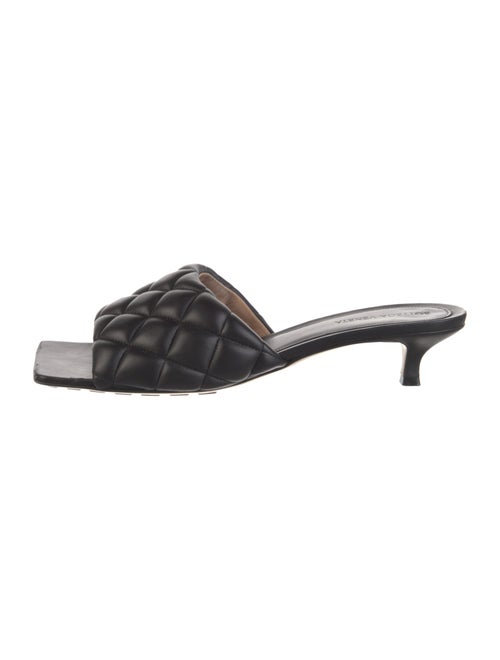 Bottega Veneta Quilted Pattern Leather Slides